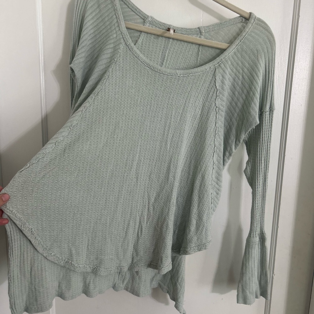 Free People Seafoam Long Sleeve Top - Picture 3 of 5